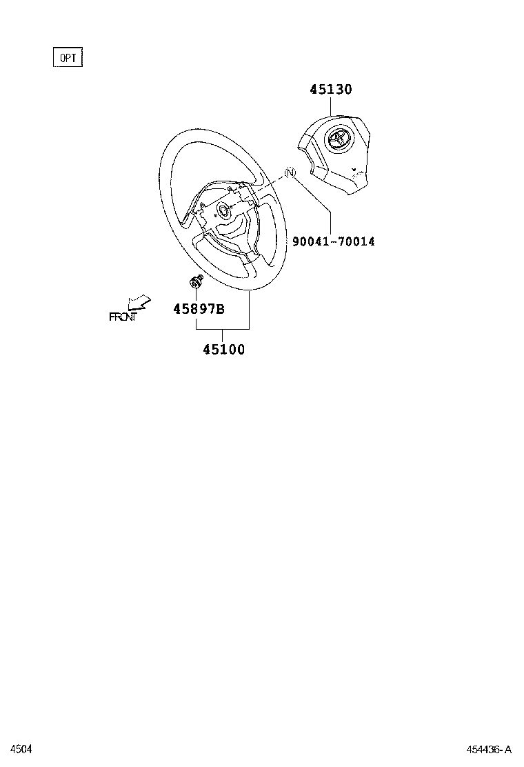45130-B1090-B0 BUTTON ASSY, HORN product image