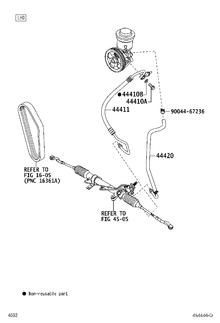 Toyota 44411-B4011 HOSE, PRESSURE FEED