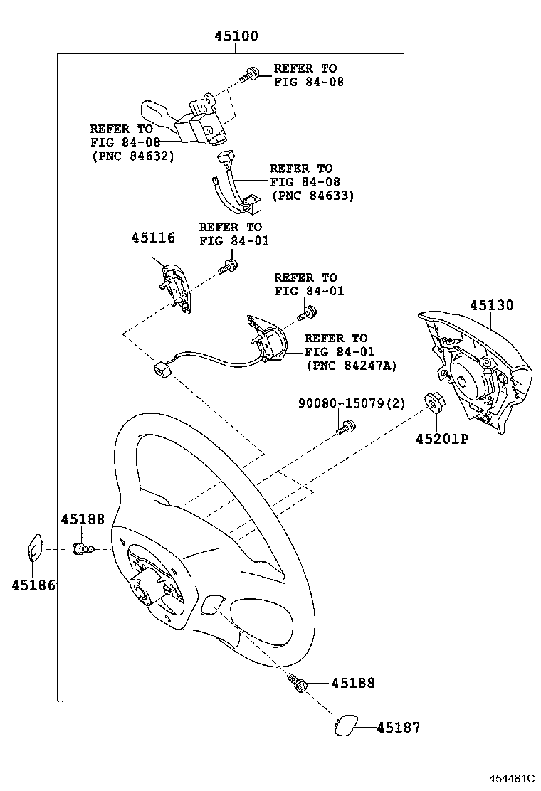 45116-06010 ORNAMENT, STEERING WHEEL, NO.1 product image