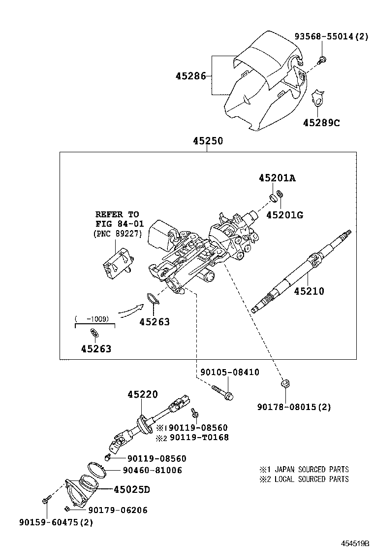 45220-06121 SHAFT ASSY, STEERING INTERMEDIATE product image