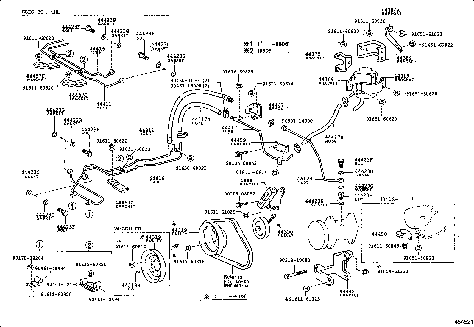44350-36040 PULLEY ASSY, POWER STEERING IDLE product image