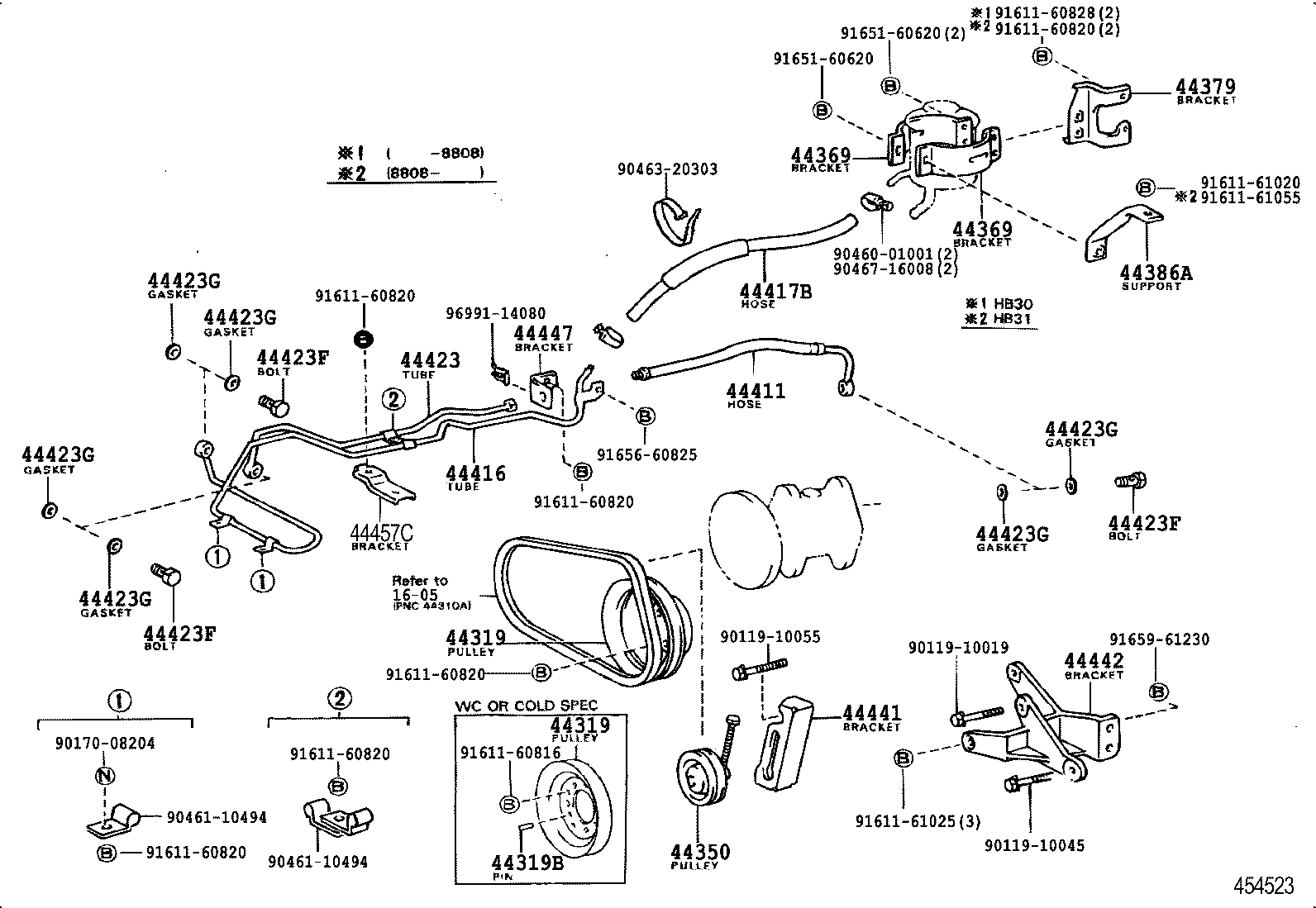 44350-36040 PULLEY ASSY, POWER STEERING IDLE product image