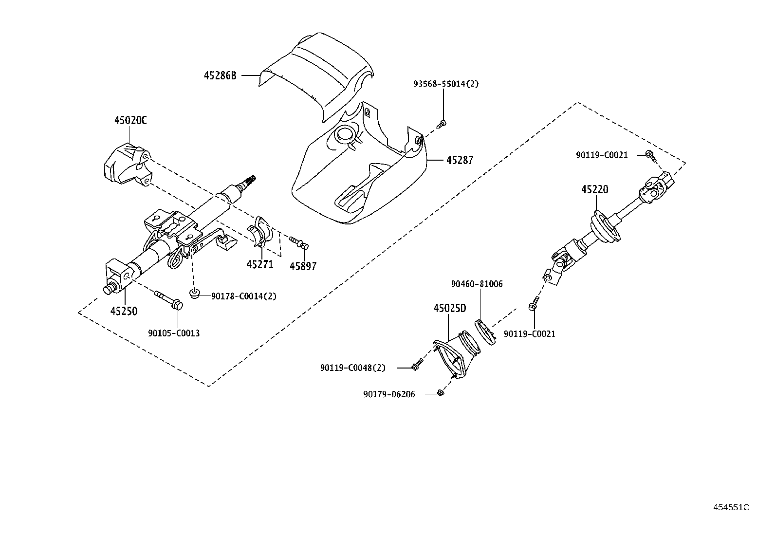 45271-06030 CLAMP, STEERING COLUMN, UPPER product image