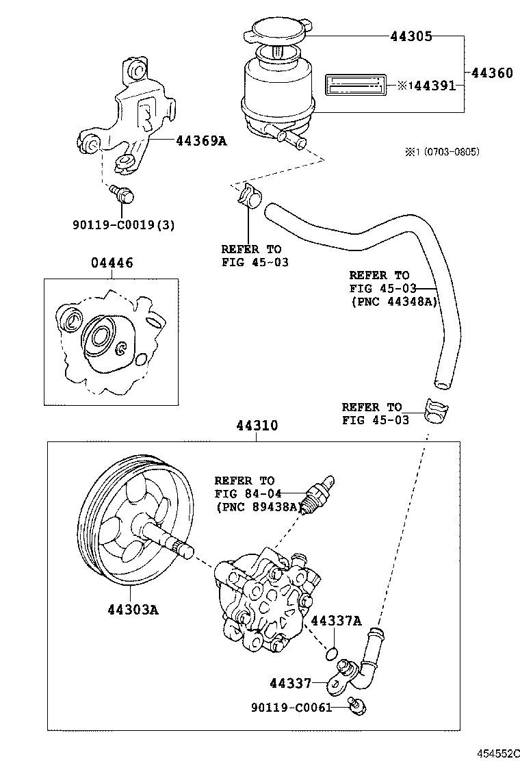 44360-06051 RESERVOIR ASSY, VANE PUMP OIL product image