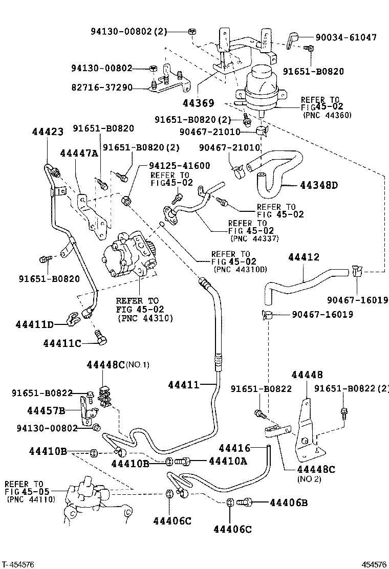 90461-10832 GASKET, PRESSURE PORT, NO.2 product image
