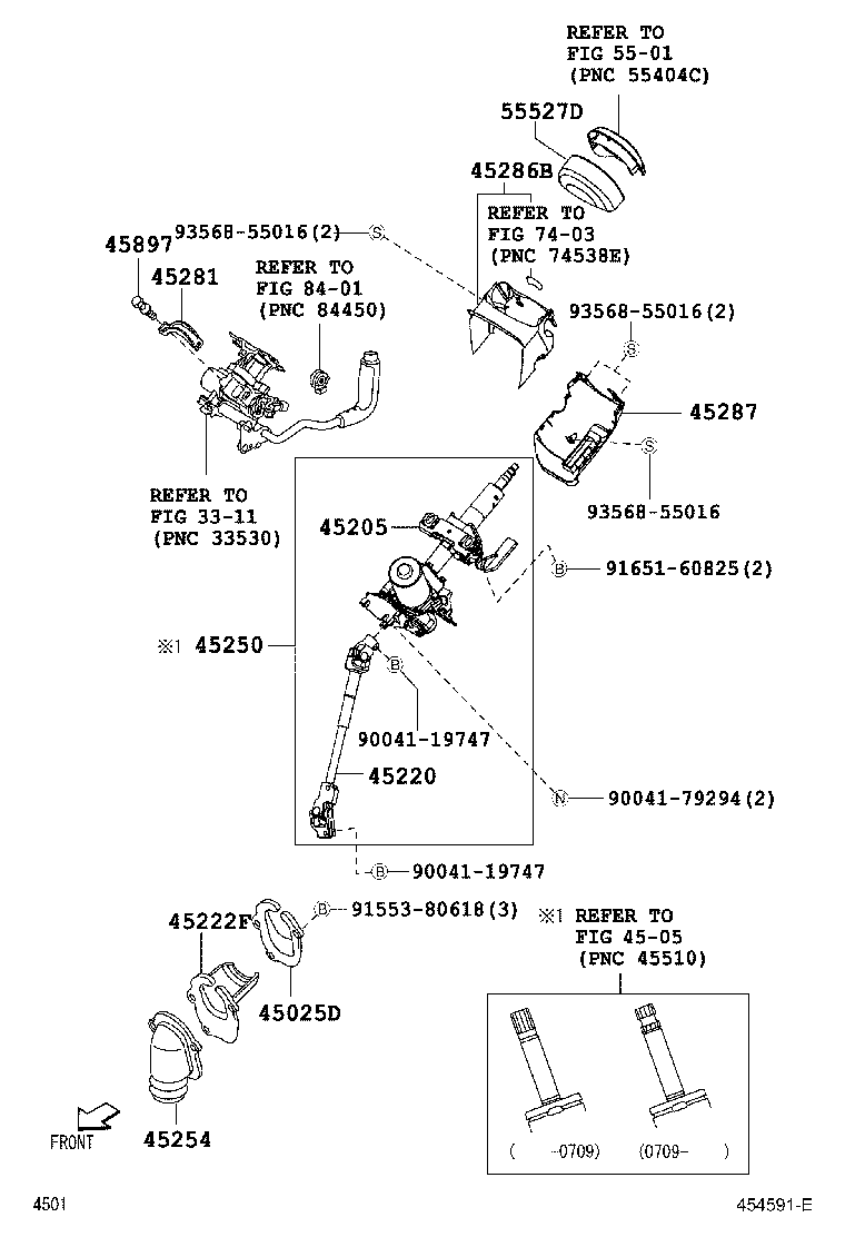 45250-B1012 COLUMN ASSY, STEERING product image