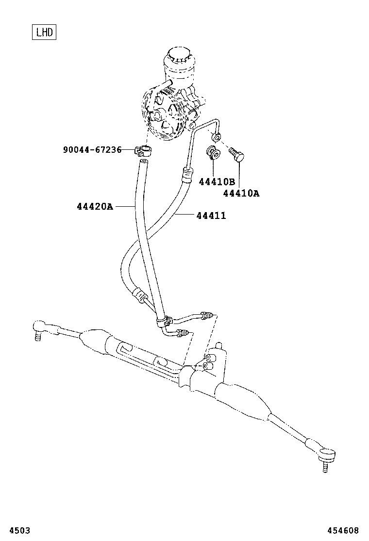 44411-BZ080 HOSE, PRESSURE FEED product image