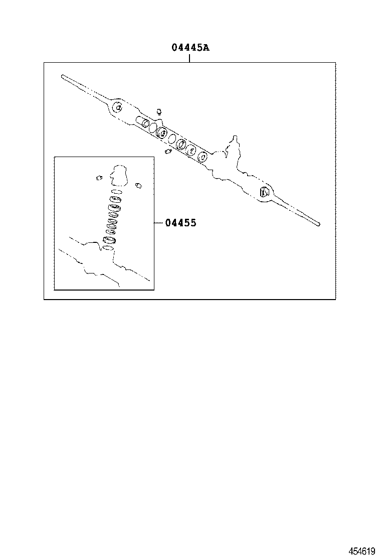 44250-26243 GEAR ASSY, POWER STEERING(FOR RACK & PINION) product image