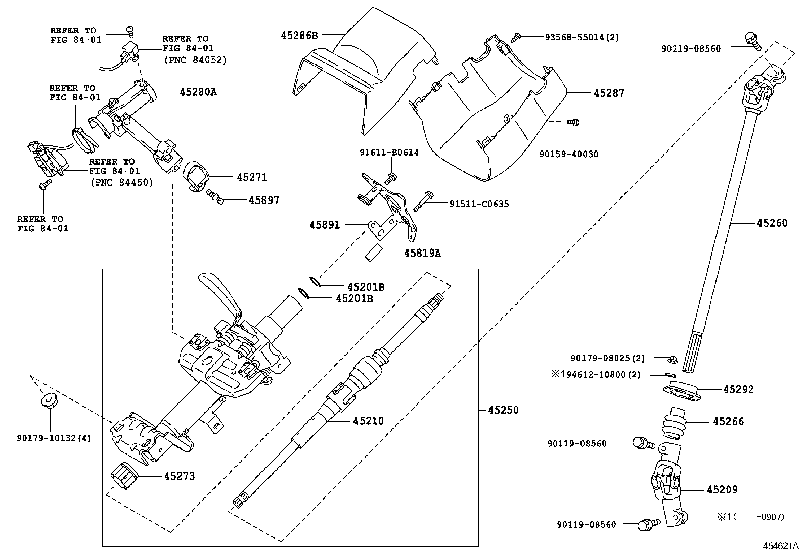 45210-26080 SHAFT ASSY, STEERING MAIN product image