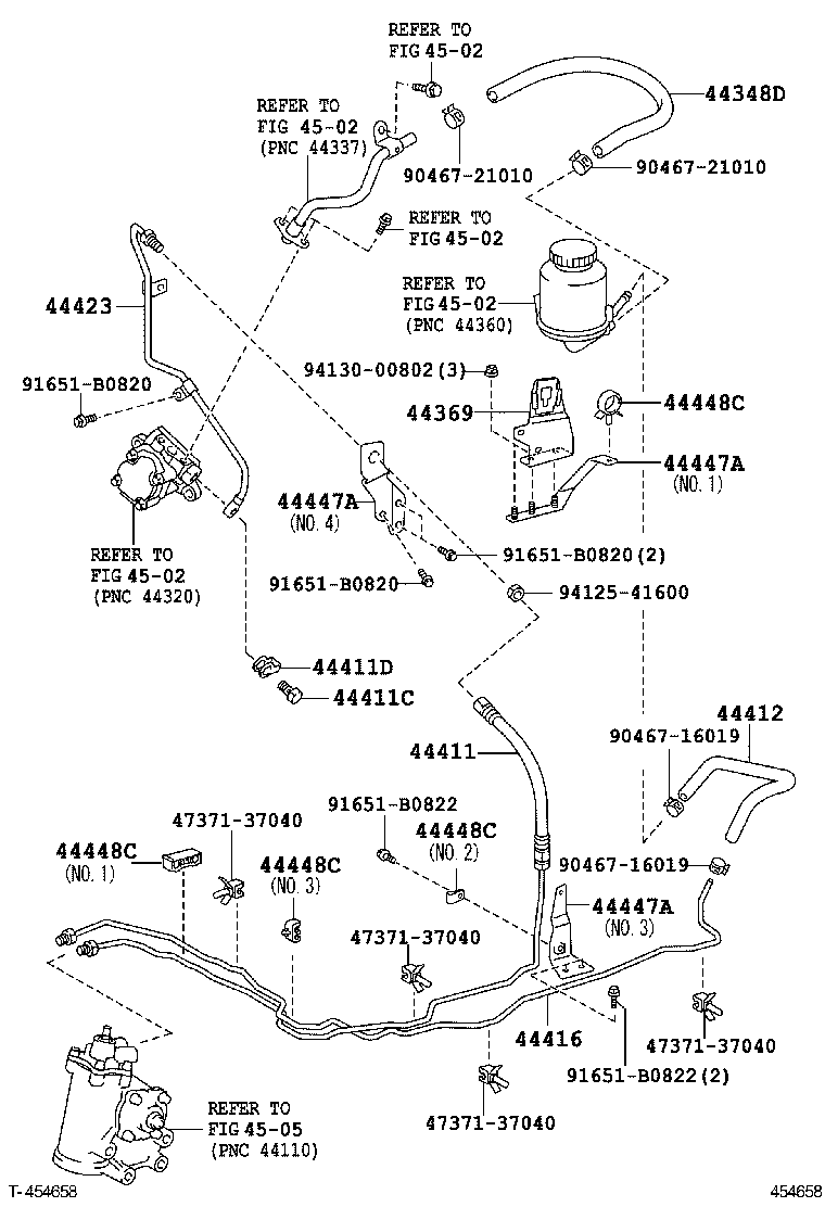 90461-10832 GASKET, PRESSURE PORT, NO.2 product image