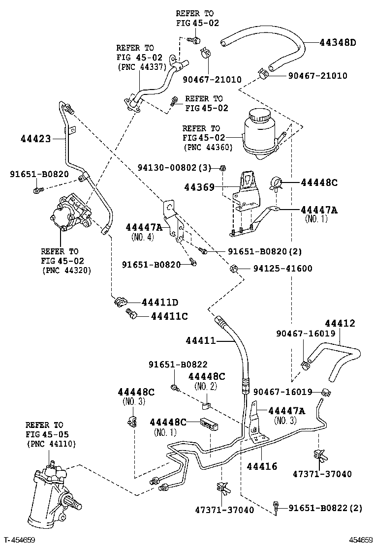 90461-10832 GASKET, PRESSURE PORT, NO.2 product image