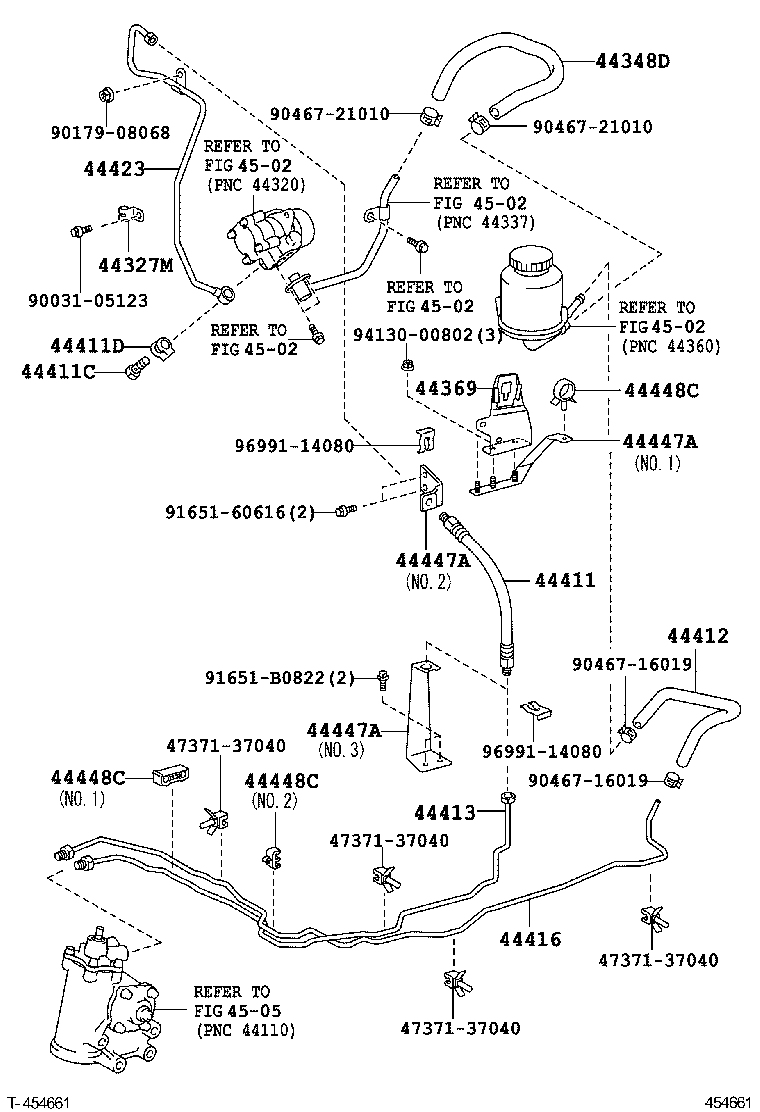 90461-10832 GASKET, PRESSURE PORT, NO.2 product image