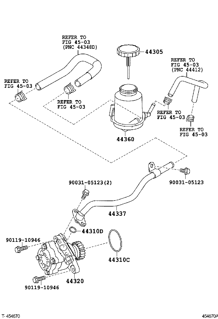 44360-37190 RESERVOIR ASSY, VANE PUMP OIL product image