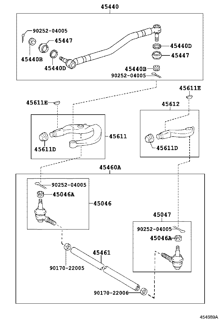 04445-37060 GASKET KIT, POWER STEERING GEAR(FOR RECIRCULATING BALL) product image