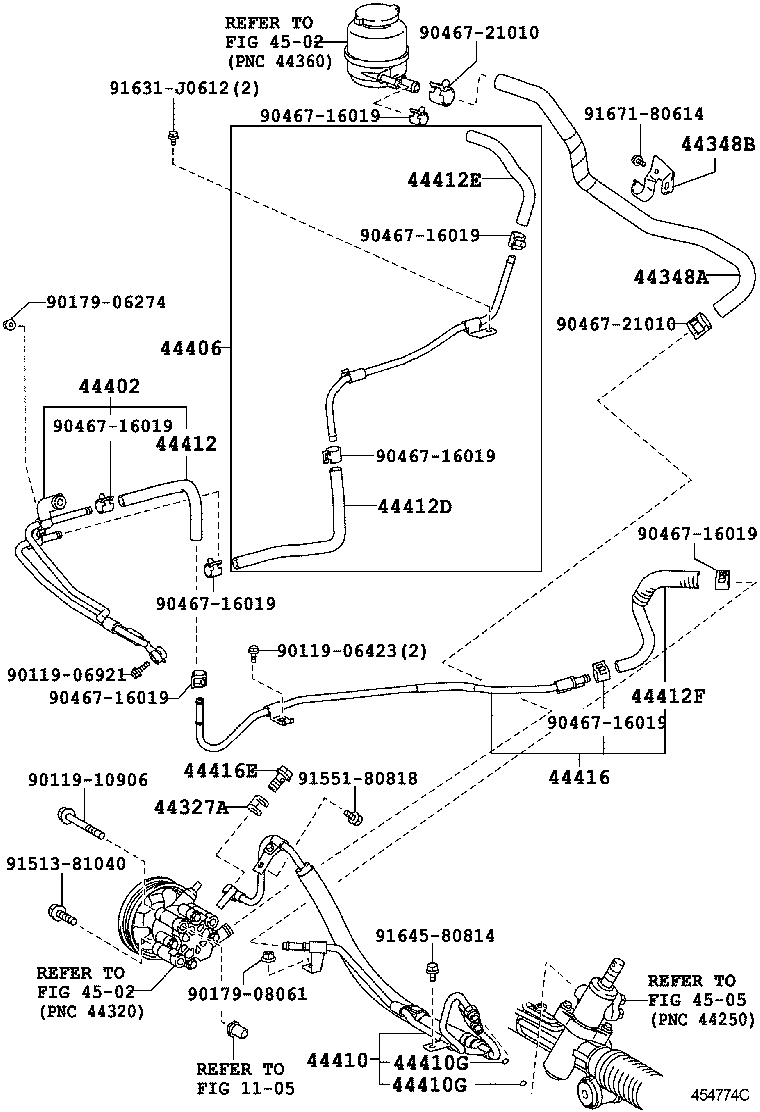 44402-06091 COOLER SUB-ASSY, POWER STEERING OIL, NO.1 product image