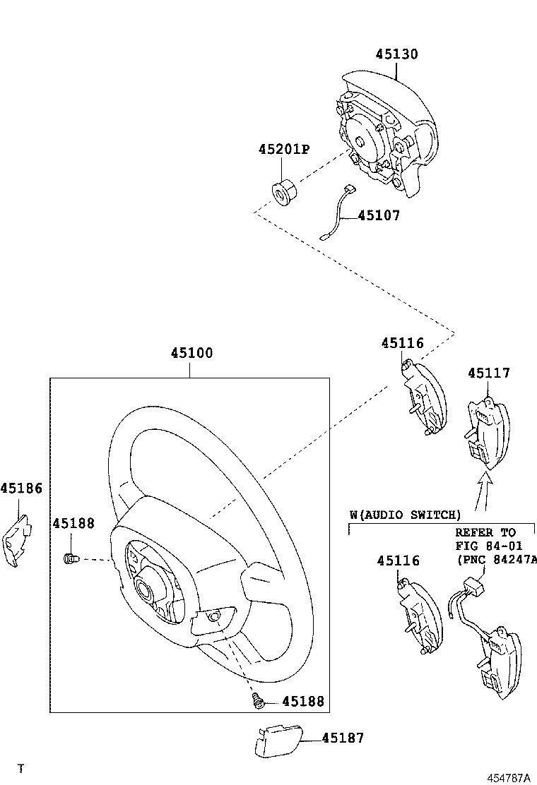 45116-46010 ORNAMENT, STEERING WHEEL, NO.1 product image