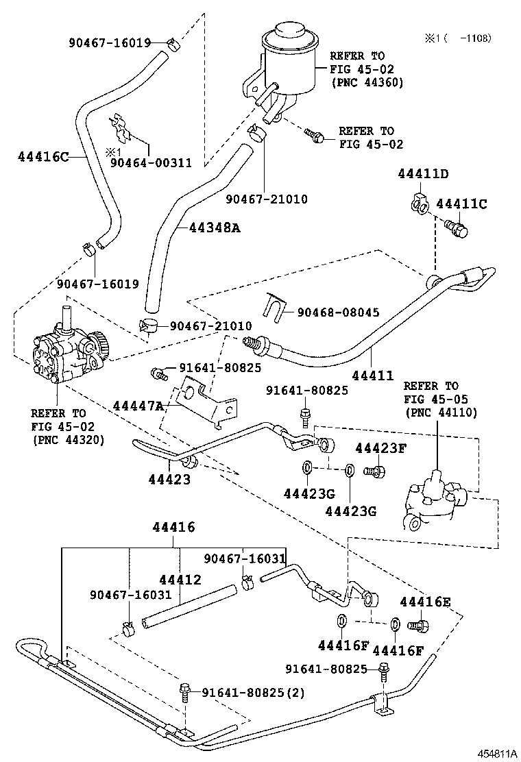44348-36340 HOSE, OIL RESERVOIR TO PUMP, NO.1 product image