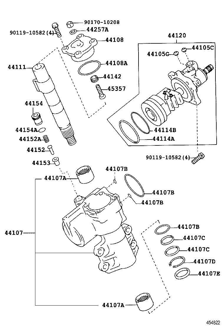 45450-69175 ROD ASSY, STEERING RELAY product image