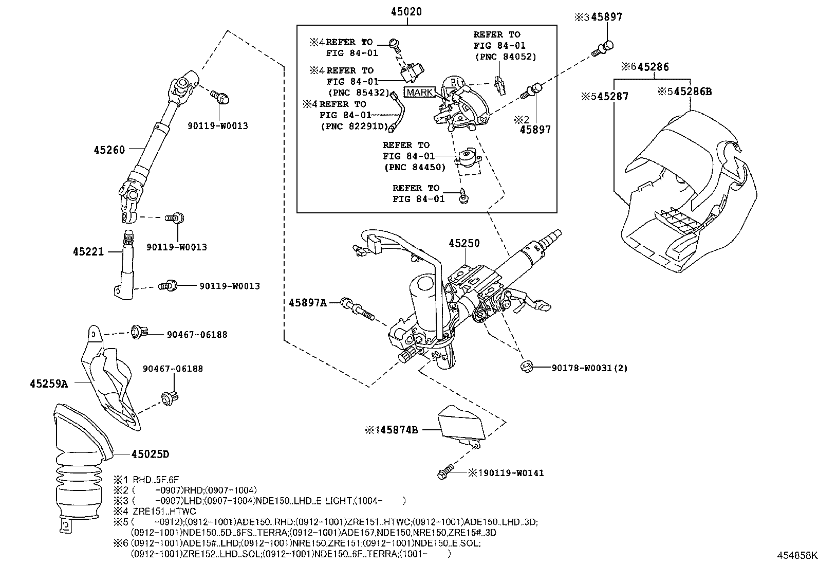 45260-02080 SHAFT ASSY, STEERING INTERMEDIATE, NO.2 product image