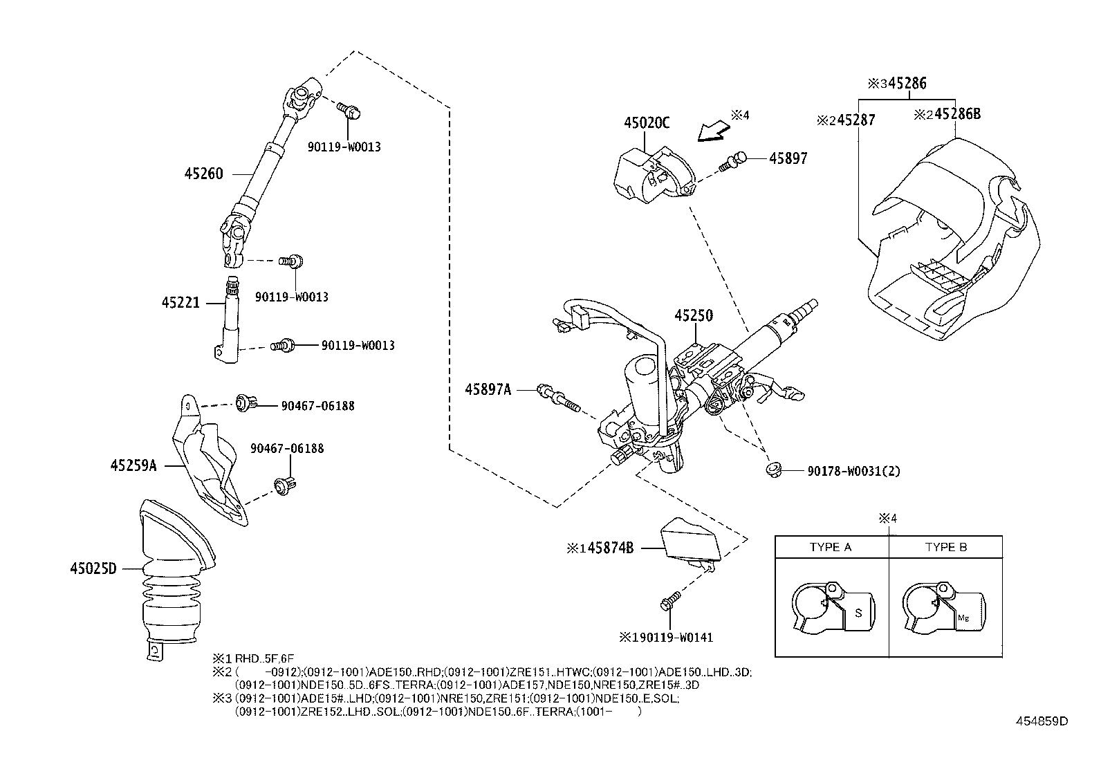 45260-02080 SHAFT ASSY, STEERING INTERMEDIATE, NO.2 product image