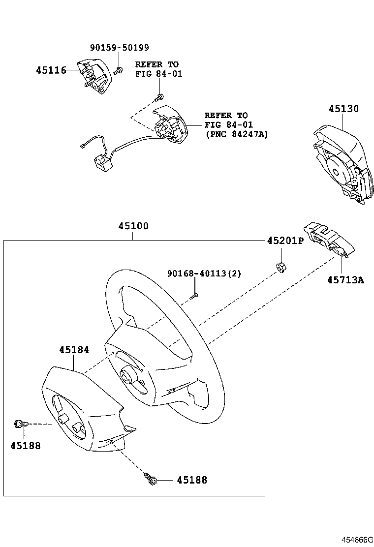 45116-52060 ORNAMENT, STEERING WHEEL, NO.1 product image