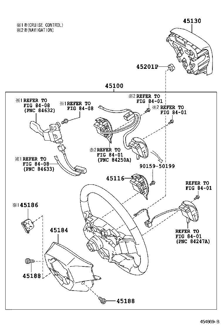 45102-02430-B0 WHEEL SUB-ASSY, STEERING product image