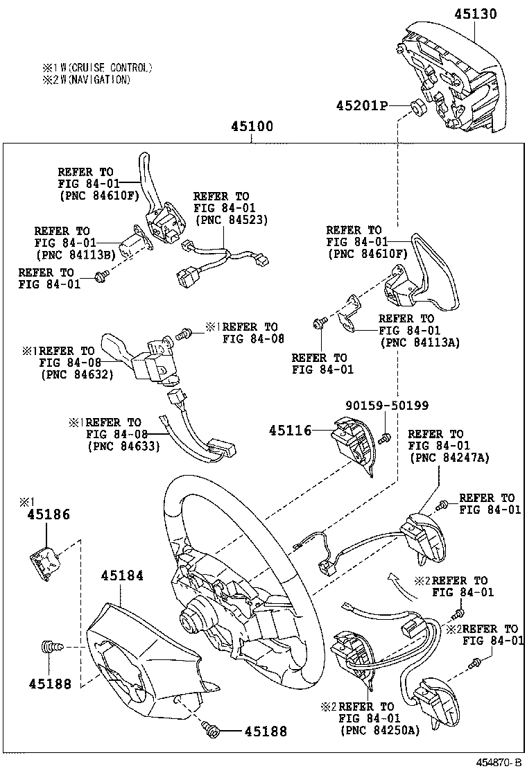 45102-02430-B0 WHEEL SUB-ASSY, STEERING product image