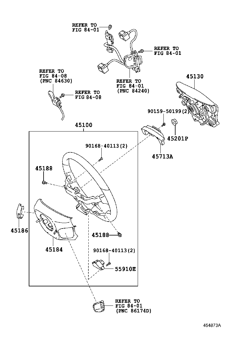 45130-50320-C0 BUTTON ASSY, HORN product image