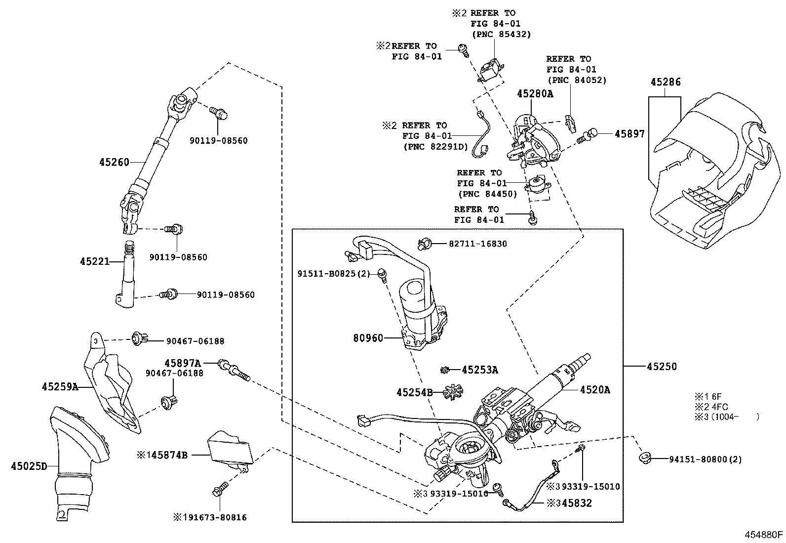4520A-12020 COLUMN SUB-ASSY, ELECTRIC POWER STEERING product image