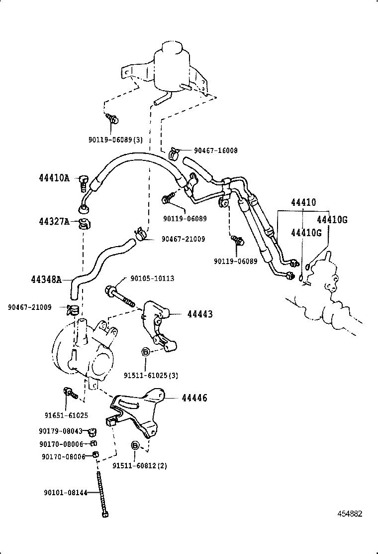 44446-18010 STRUT, ADJUSTING product image