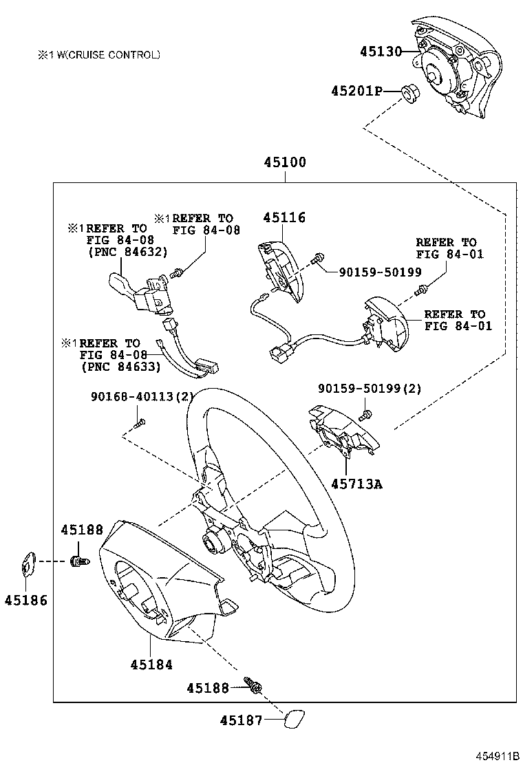 45116-02090 ORNAMENT, STEERING WHEEL, NO.1 product image