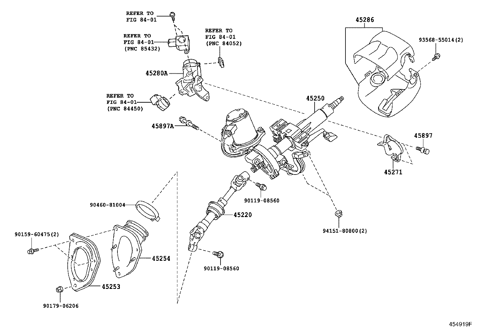 Toyota 45220-48170 SHAFT ASSY, STEERING INTERMEDIATE