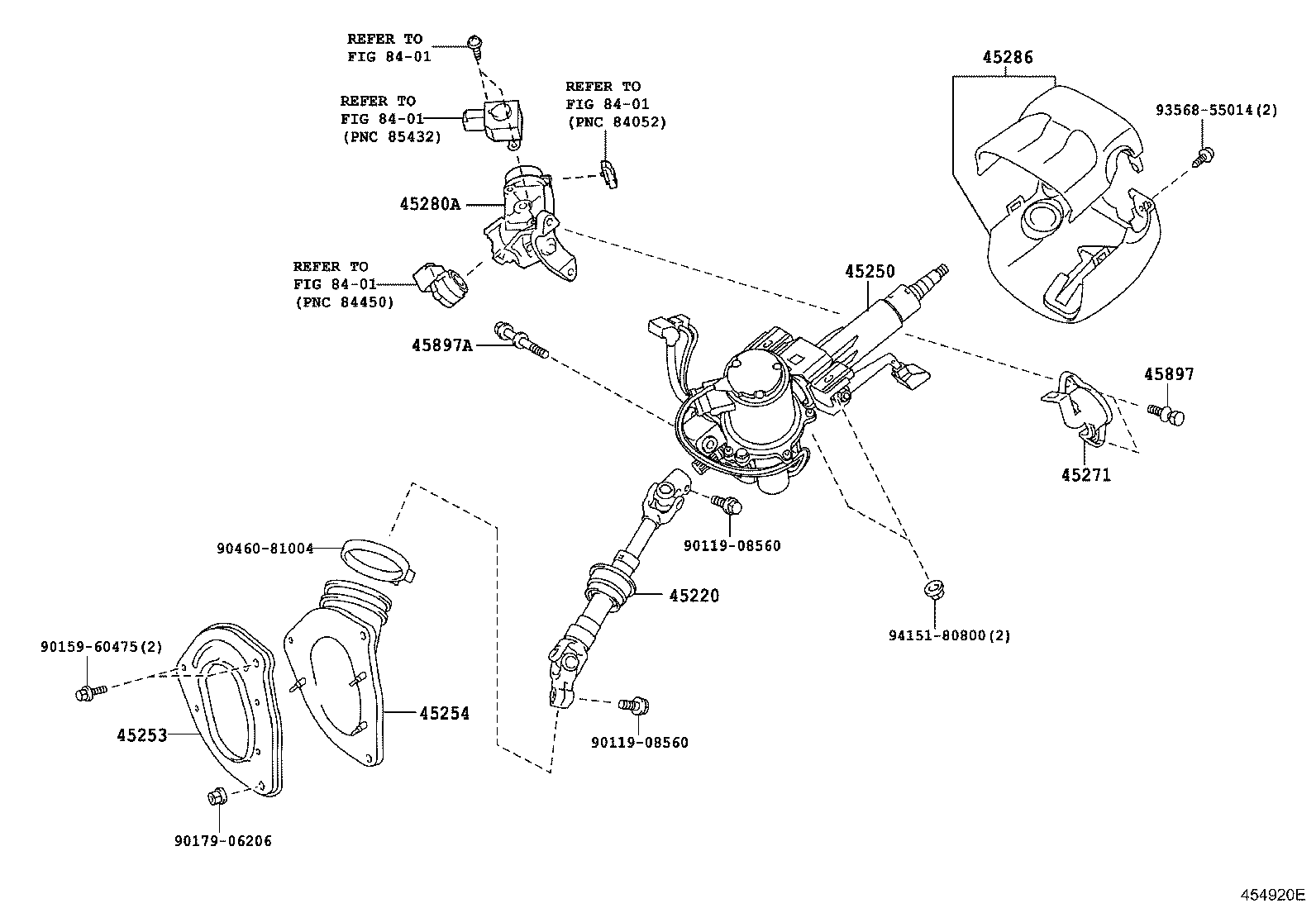 45220-48181 SHAFT ASSY, STEERING INTERMEDIATE product image