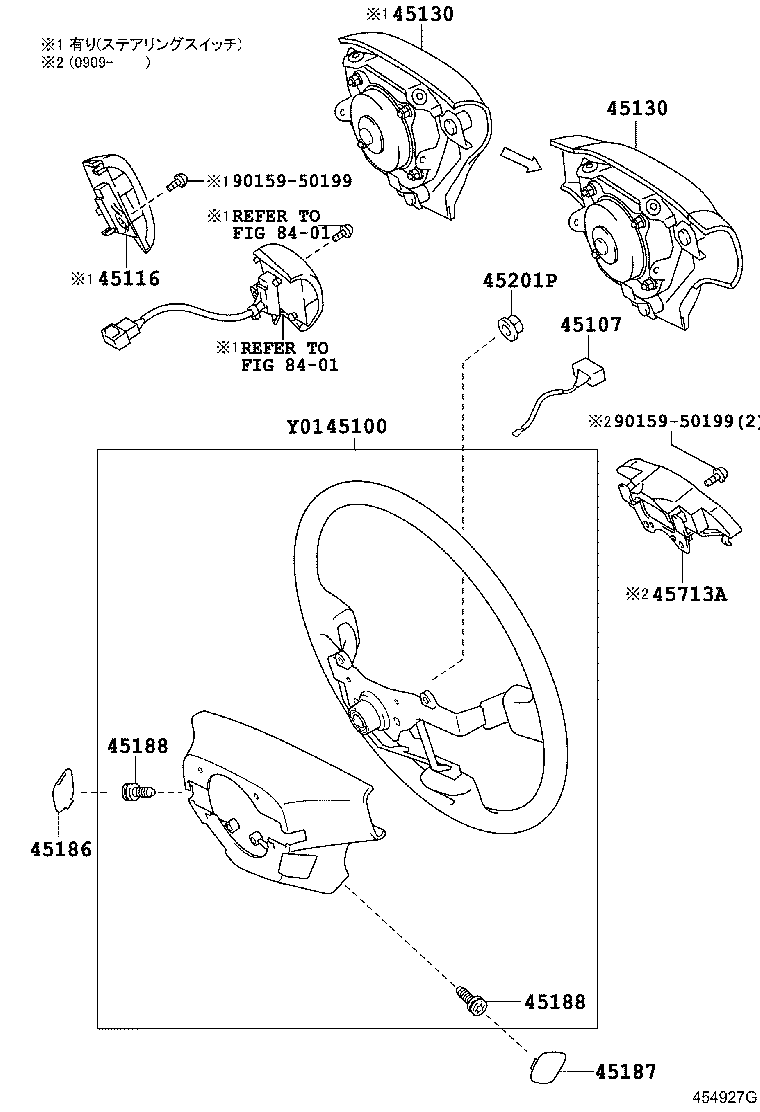 45116-44010 ORNAMENT, STEERING WHEEL, NO.1 product image