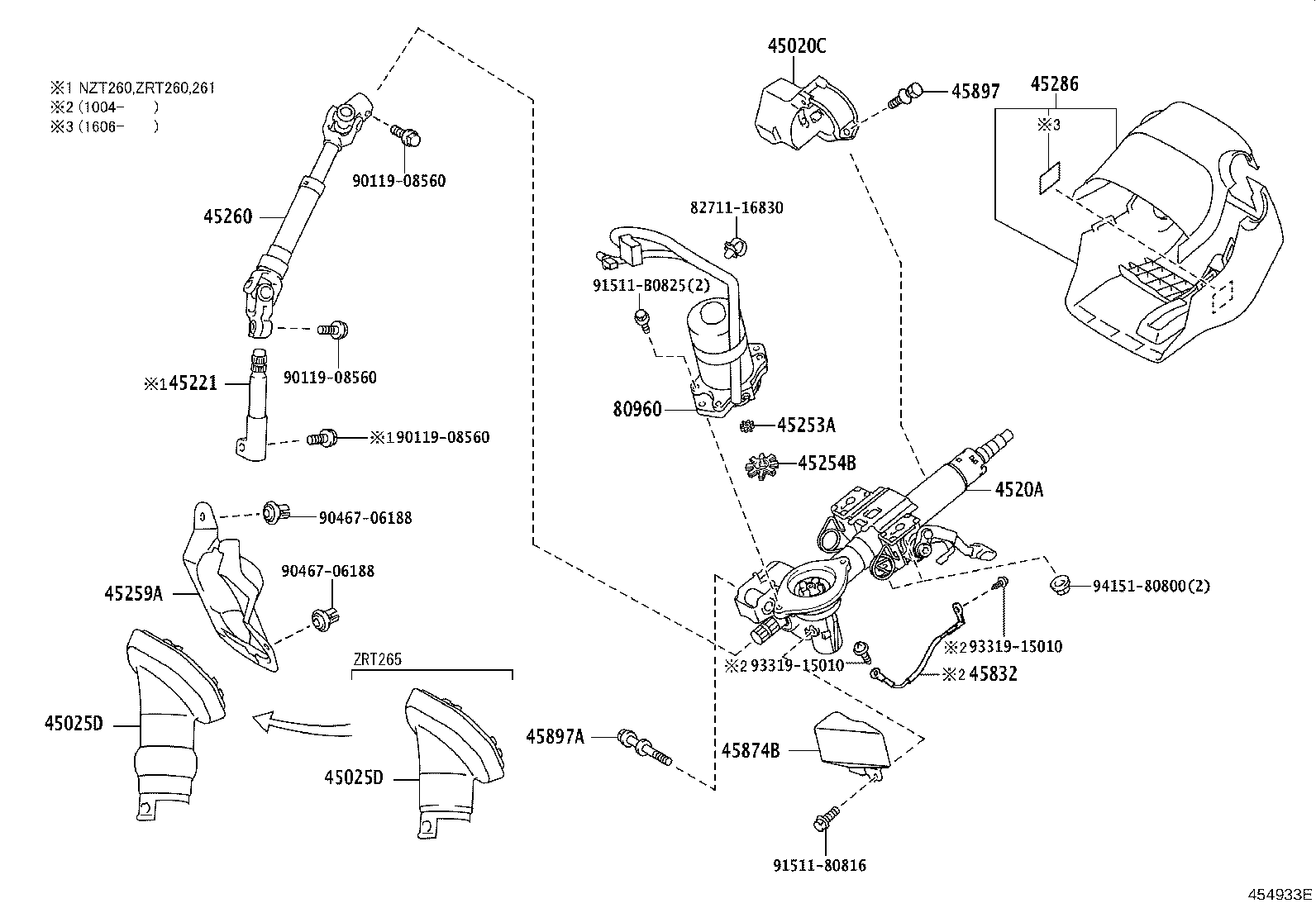 45286-12982-C0 COVER, STEERING COLUMN product image