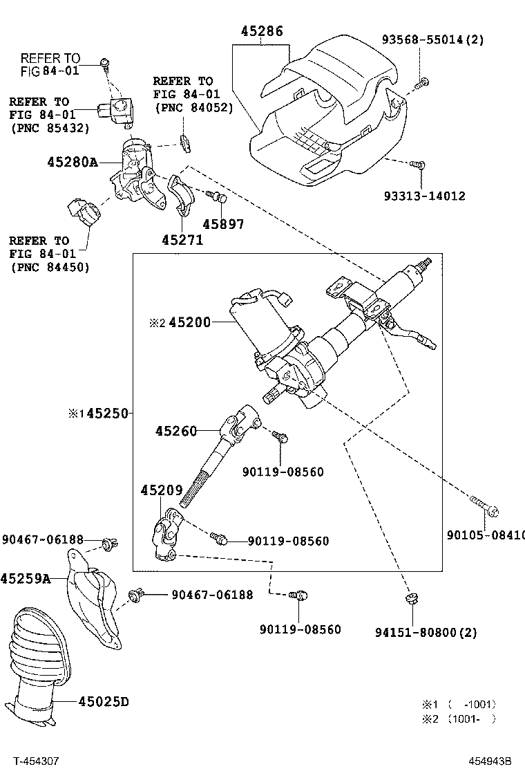 Toyota 45209-52070 YOKE SUB-ASSY, STEERING SLIDING