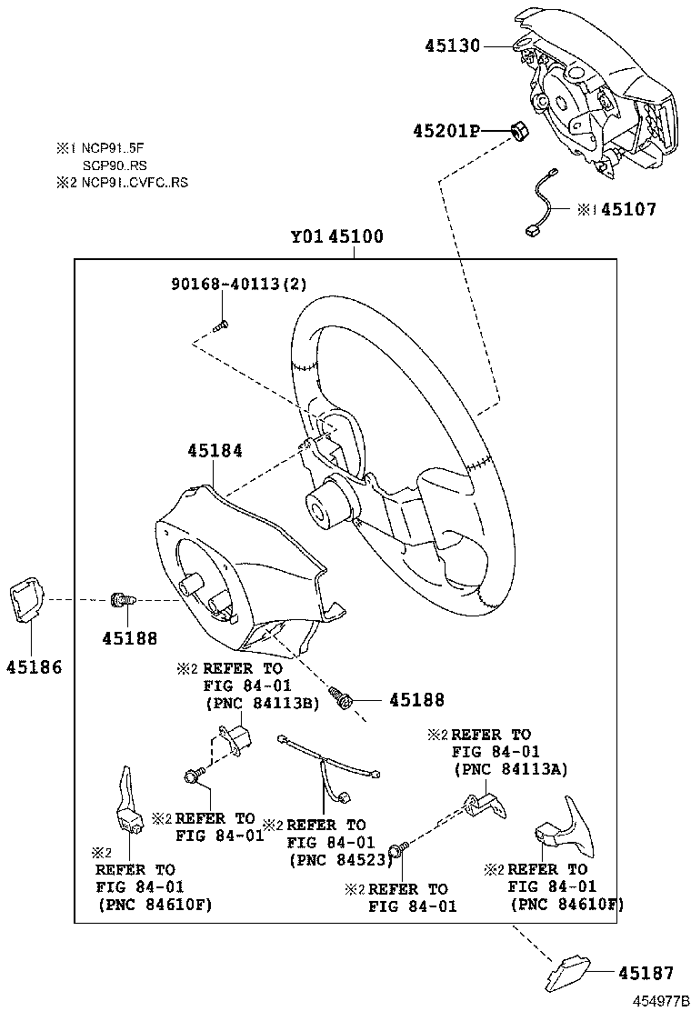 45116-52040-B0 ORNAMENT, STEERING WHEEL, NO.1 product image