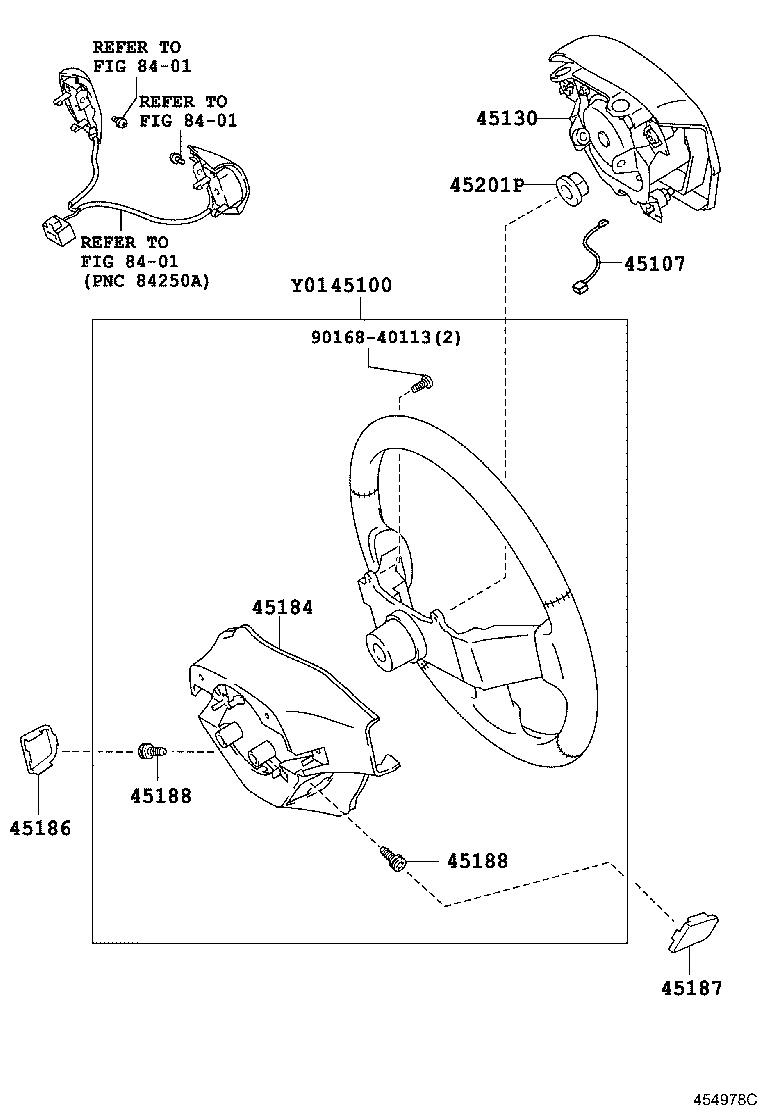 45116-52040-B0 ORNAMENT, STEERING WHEEL, NO.1 product image