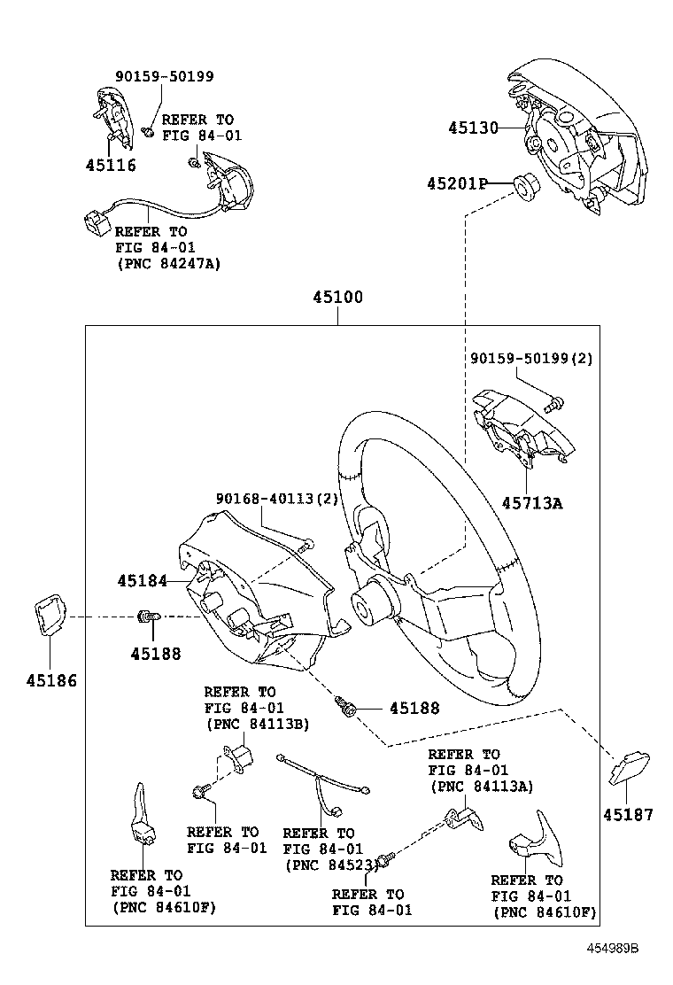 45116-12010 ORNAMENT, STEERING WHEEL, NO.1 product image