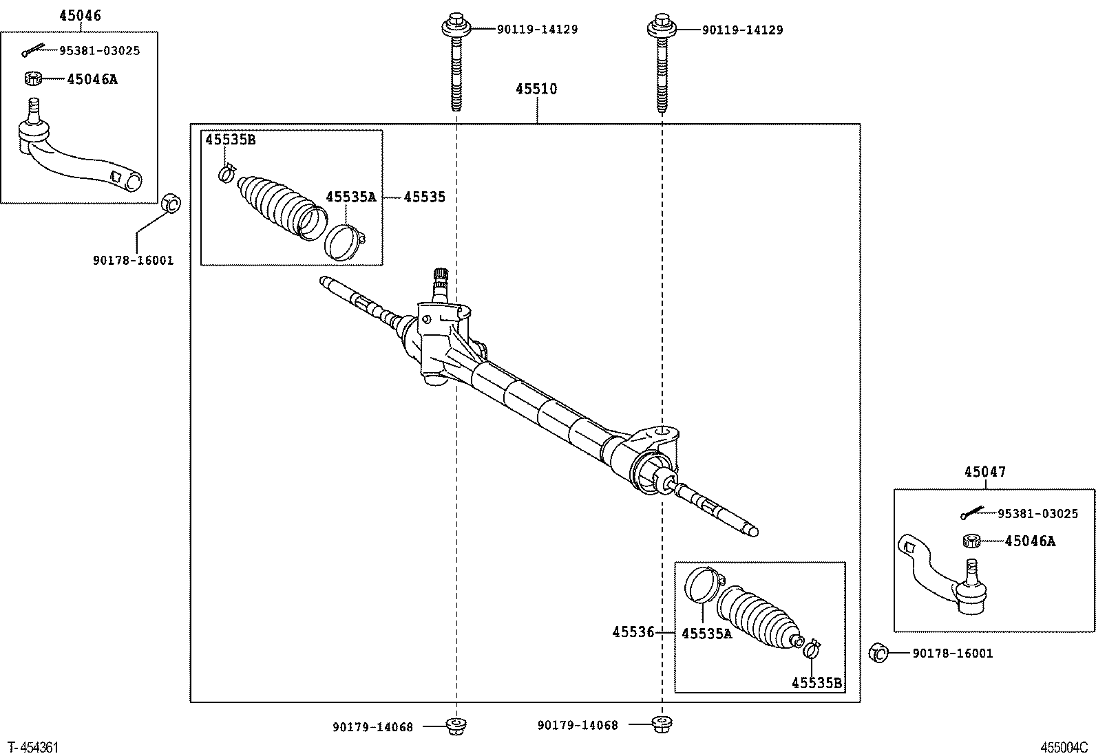45510-72020 GEAR ASSY, STEERING product image