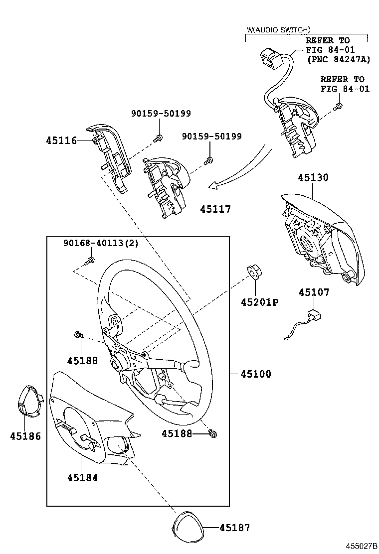 45116-33010 ORNAMENT, STEERING WHEEL, NO.1 product image