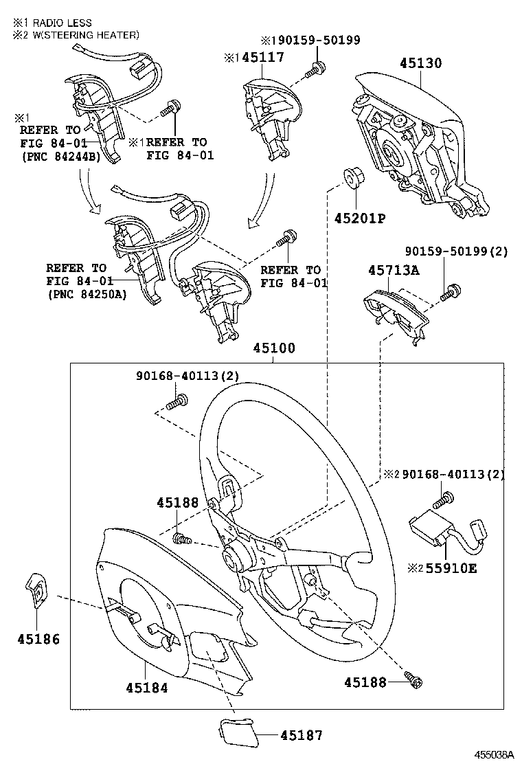 45117-60020 ORNAMENT, STEERING WHEEL, NO.2 product image