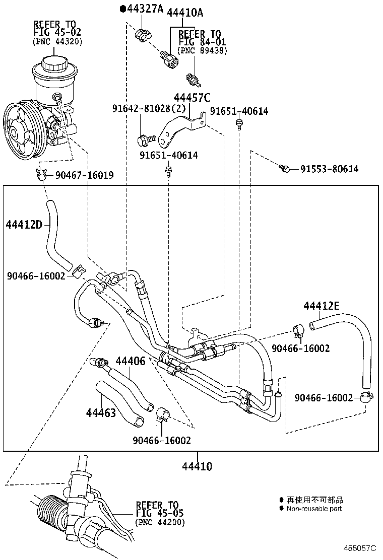 44381-43010 BRACKET, POWER STEERING IDLE PULLEY product image