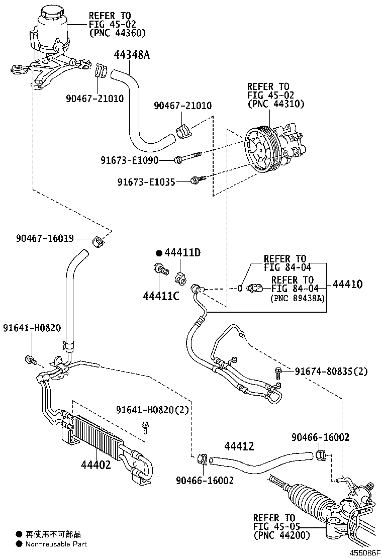 44348-60480 HOSE, OIL RESERVOIR TO PUMP, NO.1 product image