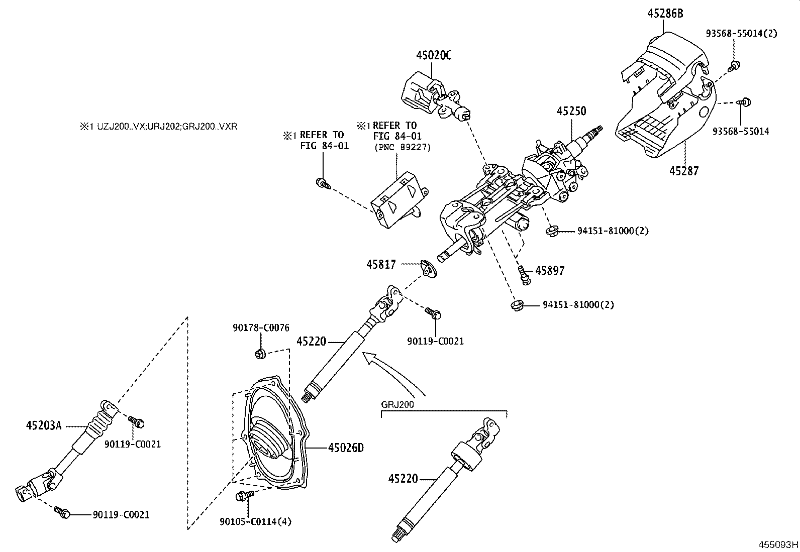 45220-60261 SHAFT ASSY, STEERING INTERMEDIATE product image
