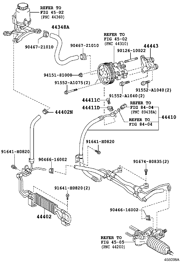 44348-60390 HOSE, OIL RESERVOIR TO PUMP, NO.1 product image