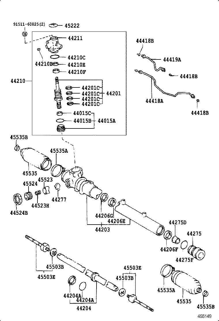 44210-28190 VALVE ASSY, POWER STEERING CONTROL product image