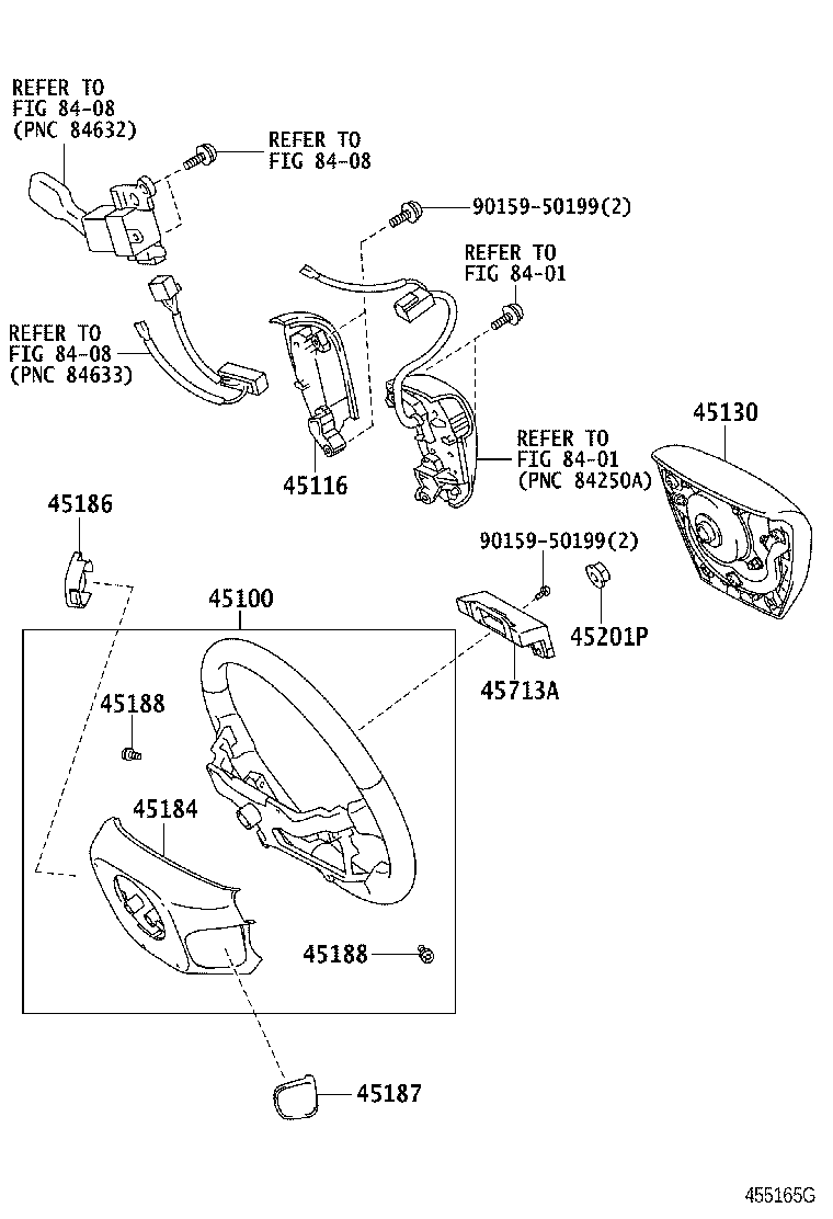 45116-58010 ORNAMENT, STEERING WHEEL, NO.1 product image