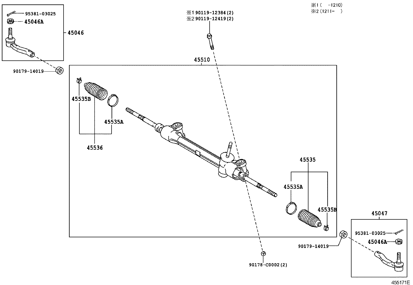 45537-0D030 CLIP(FOR STEERING RACK BOOT) product image