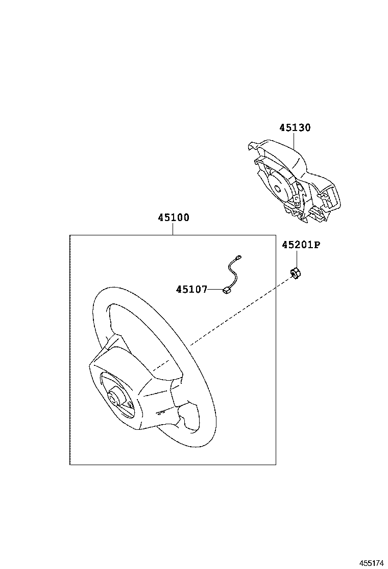 45107-0D020 WIRE SUB-ASSY, HORN BUTTON product image